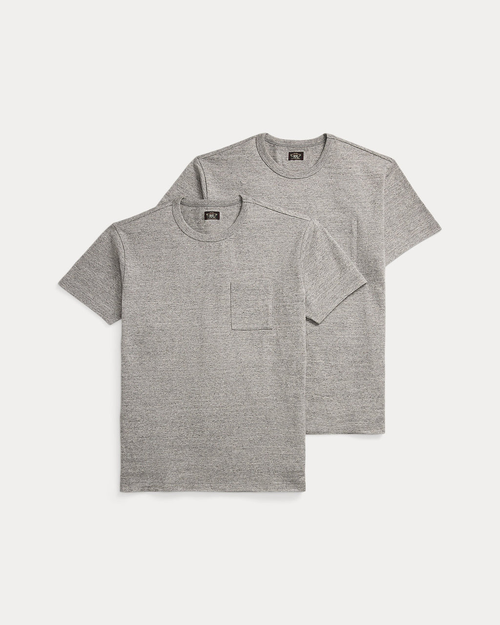 DOUBLE RL Short Sleeve Cotton Jersey Knit Pocket T-Shirt (2 pack