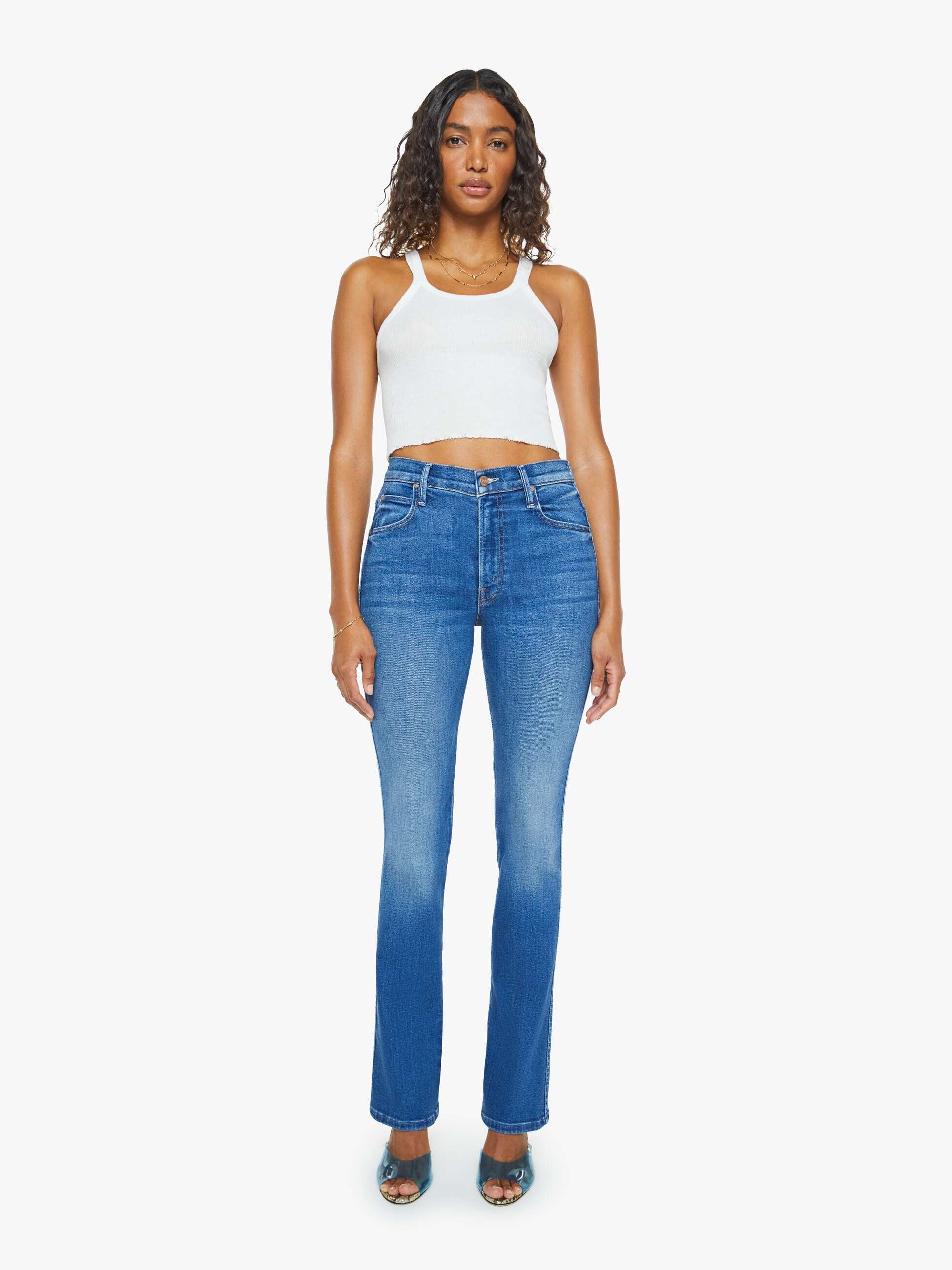 MOTHER Mid Rise Smokin Double Sneak Jean – Meridian Boutique