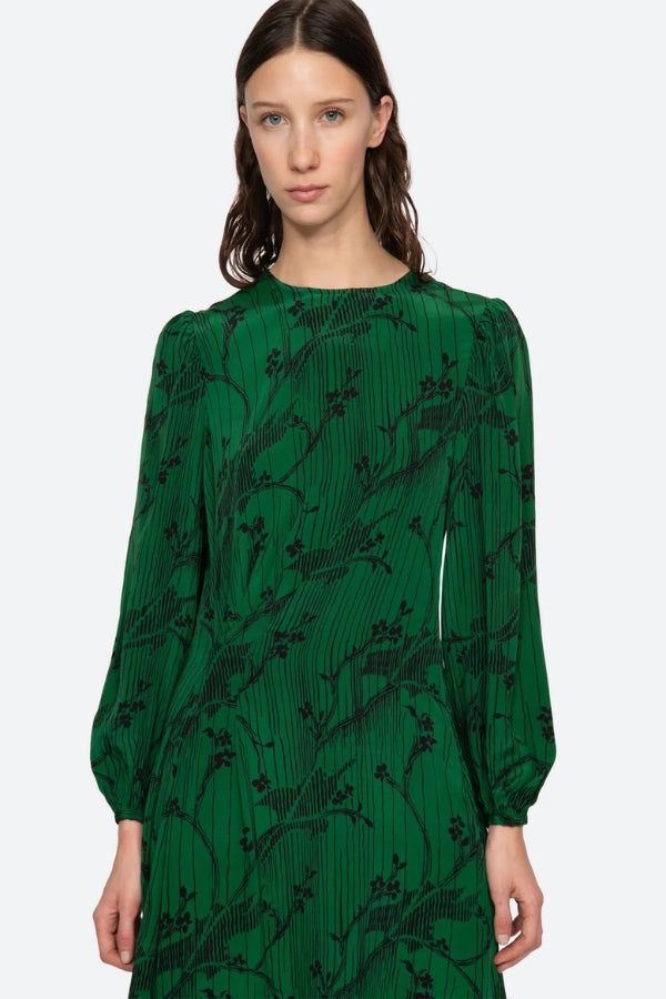 SEA NEW YORK Sunniva Print Long Sleeve Dress – Meridian & Meridian Men
