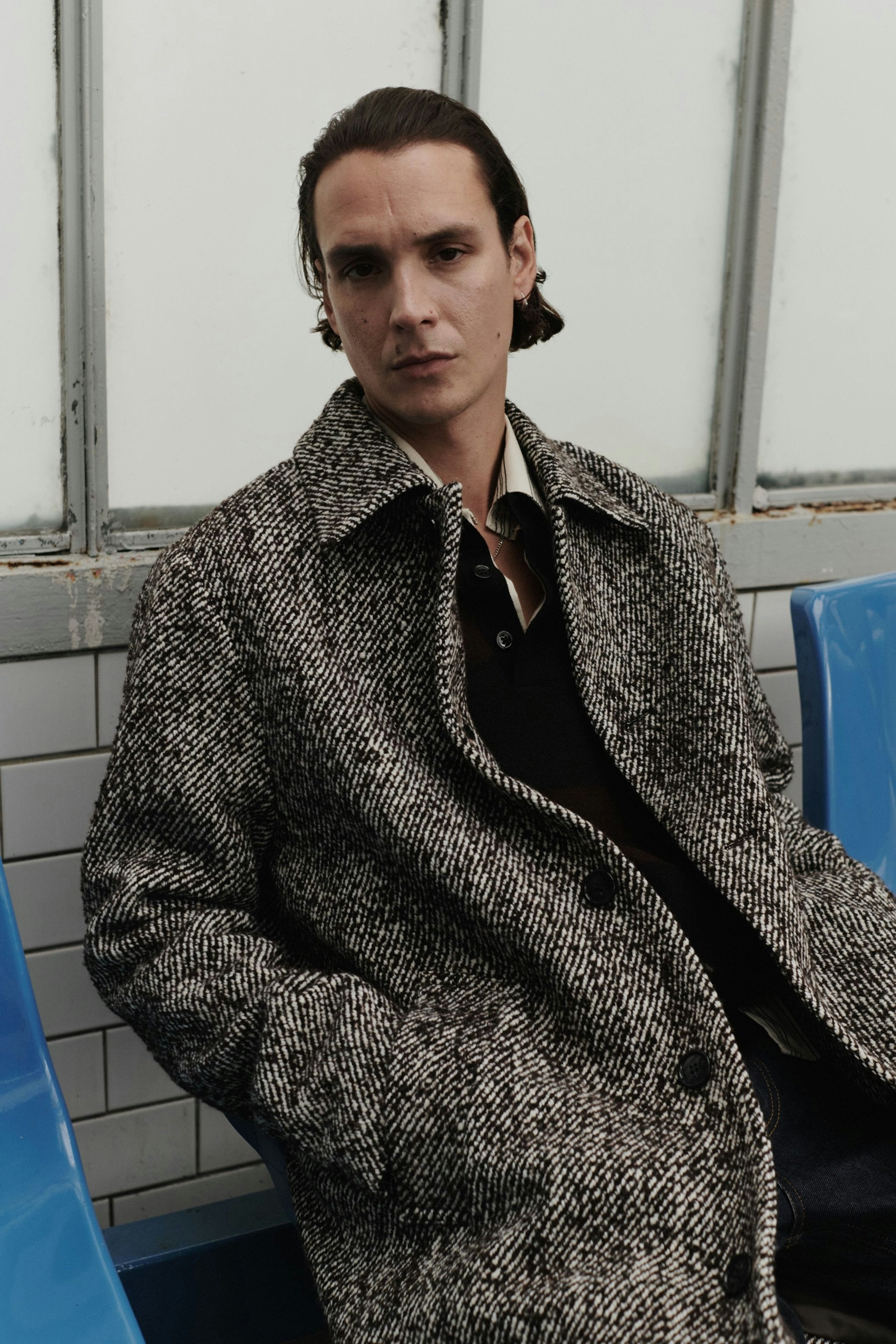ブルーム&ブランチ　Phlannel Wool Mesh Coat Belle & Bloom Publisher Double Breasted Wool Blend Coat | Nordstrom