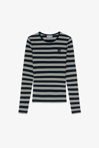 FINAL SALE: GANNI Soft Cotton Stripe Rib Long Sleeve – Meridian