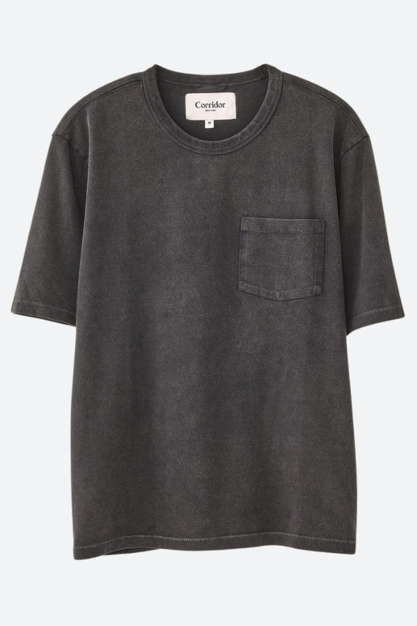 Tシャツ・カットソー CORRIDOR SS25 GARMENT DYE TEE (TS0085 BLK) Corridor-Garment-Dye-Tee-Black