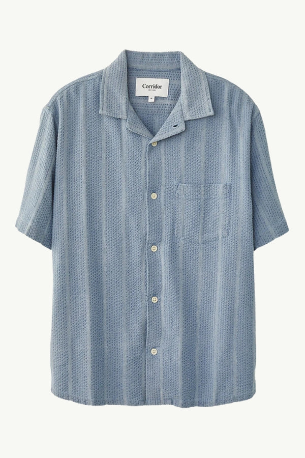 【2plan】Sells Seersucker Stripe Shirt Sells Seersucker Stripe Shirt - 2PLAN | 60% - Asian Fashion