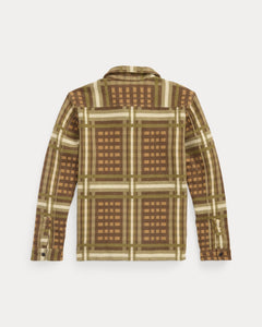 DOUBLE RL Long Sleeve Cotton Jacquard Nelson Overshirt – Meridian