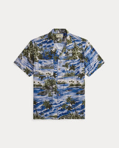 RRL DOUBLE RL Print camp shirt ダブルアールエル FINAL SALE: DOUBLE RL Tropical-Print Camp Shirt – Meridian Boutique