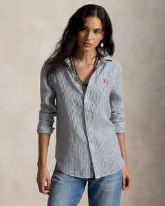 POLO RALPH LAUREN Classic Fit Striped Linen Shirt – Meridian Boutique