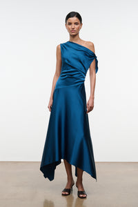 staud off shoulder dress Staud Women's Lois One-Shoulder Sheath Dress - Rouge