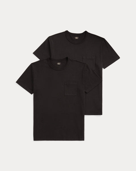 RRL / 2 PACK TEES/Tシャツ/XL/コットン/ブラック/MNRRTSH1N820153 RRL-Short-Sleeve-Pocket-T-