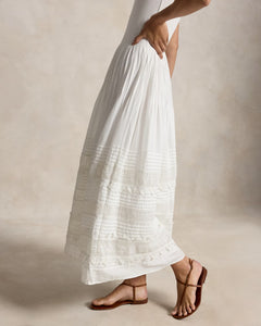 ralph lauren lace dress POLO Lace-Trim Tank XS / White sheer prom dress Sale & Clearance Mother Designed with a turtleneck Color:Ivory*