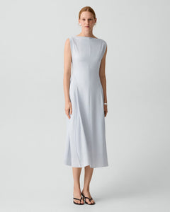 Theory Women's Draped Dress - Gray - Size 2 - Pastel Grey Theory Women's Draped Dress - Gray - Size 2 - Pastel Grey
