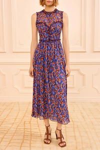 ulla johnson dress sale Ulla Johnson Kasia Floral-print Ruffled Midi Dress