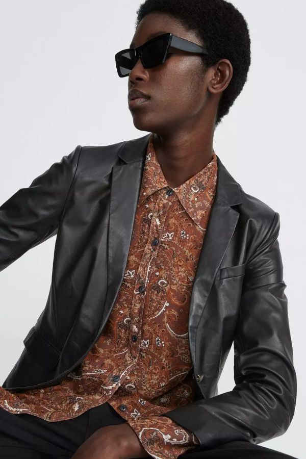 Product photo of Antonia Viscose Button Down Shirt-Rag & Bone-Meridian Boutique
