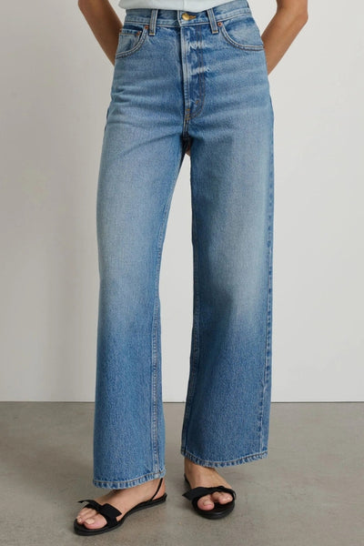【SATIIIZ】Mele Backside Bijou Denim Pants SATIIIZ】Mele Backside Bijou Denim Pants