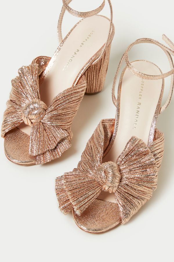 Product photo of Camellia Pleated Bow Heel-Loeffler Randall-Meridian Boutique