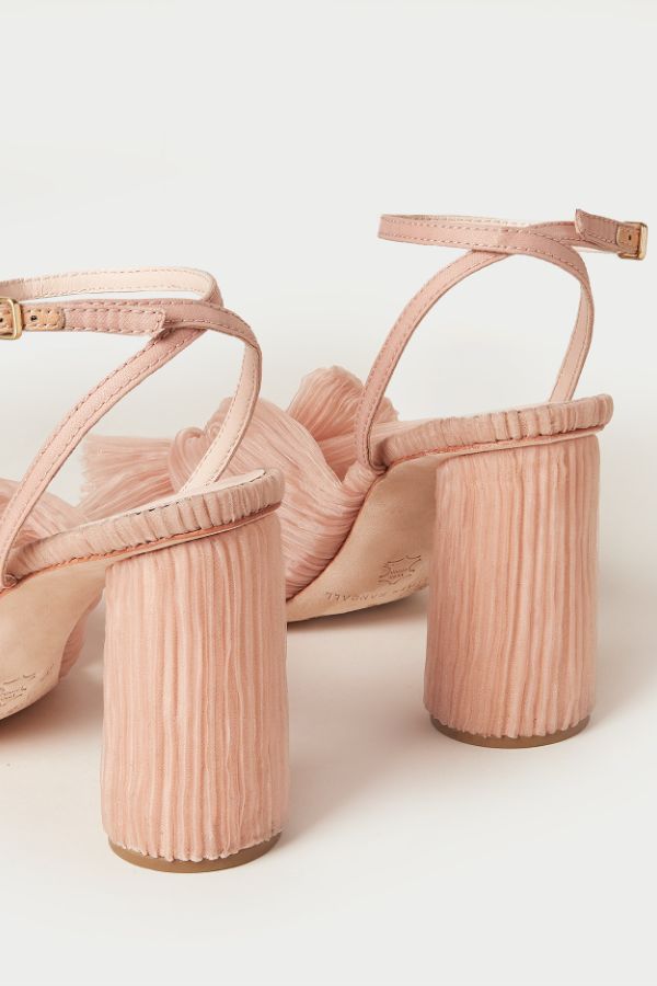 Product photo of Camellia Pleated Bow Heel-Loeffler Randall-Meridian Boutique