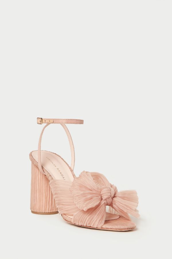 Product photo of Camellia Pleated Bow Heel-Loeffler Randall-Meridian Boutique
