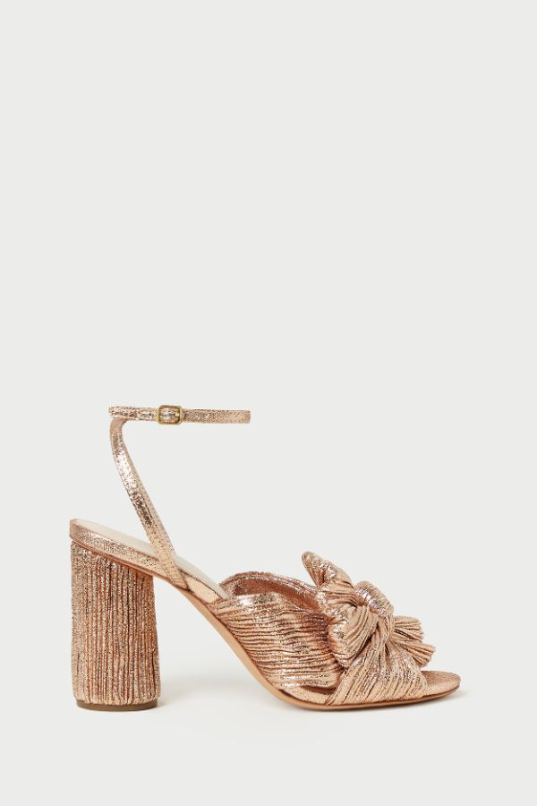 Product photo of Camellia Pleated Bow Heel-Loeffler Randall-Meridian Boutique