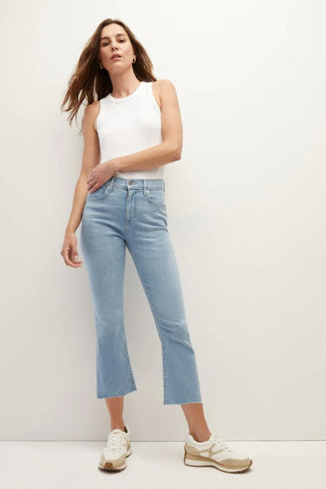 Product photo of Carly High Rise Kick Flare Jean-Veronica Beard-Meridian Boutique