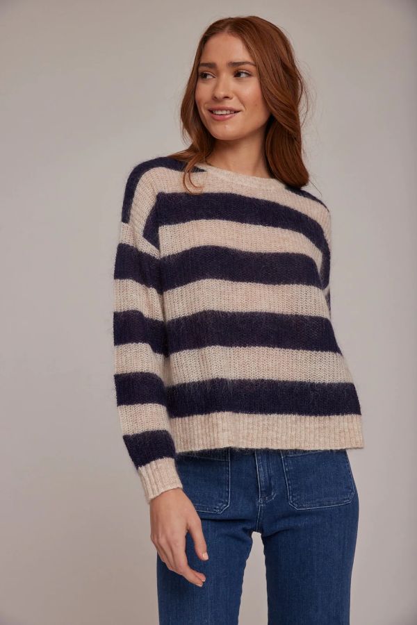 Product photo of Crew Neck Relaxed Sweater-Bella Dahl-Meridian Boutique