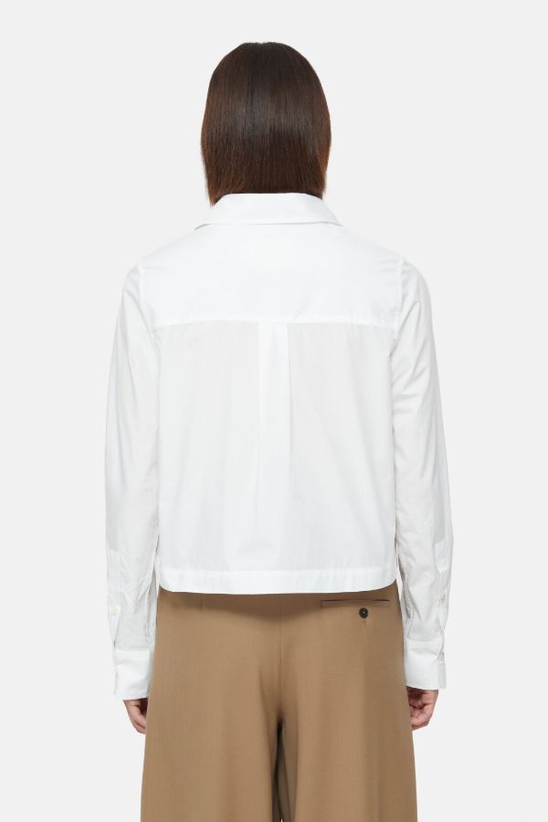 Product photo of Cropped Classic Shirt-CLOSED-Meridian Boutique