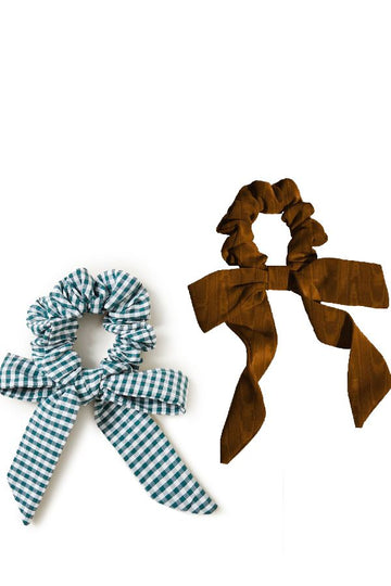 Product photo of Dee Bow Scrunchie Set-Loeffler Randall-Meridian Boutique