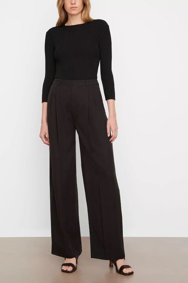 Product photo of Drop-Waist Pleated Trouser-Vince-Meridian Boutique