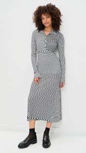 ganni midi dress sale GANNI Cotton Poplin String Midi Dress | Black