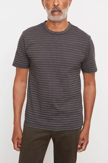 Product photo of Garment Dye Stripe Crew Neck T-Shirt-Vince-Meridian Boutique
