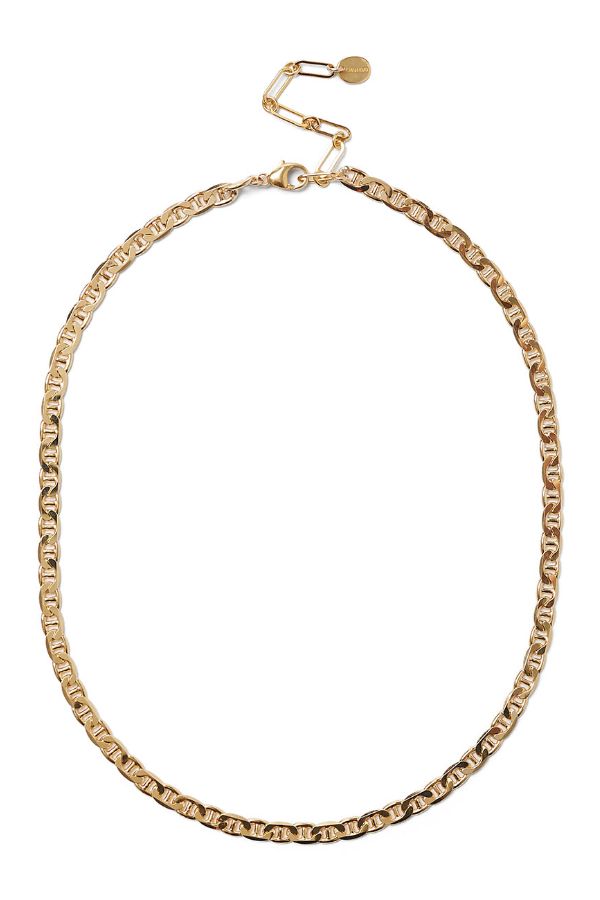 Product photo of Gold Curb Chain Necklace-Chan Luu-Meridian Boutique