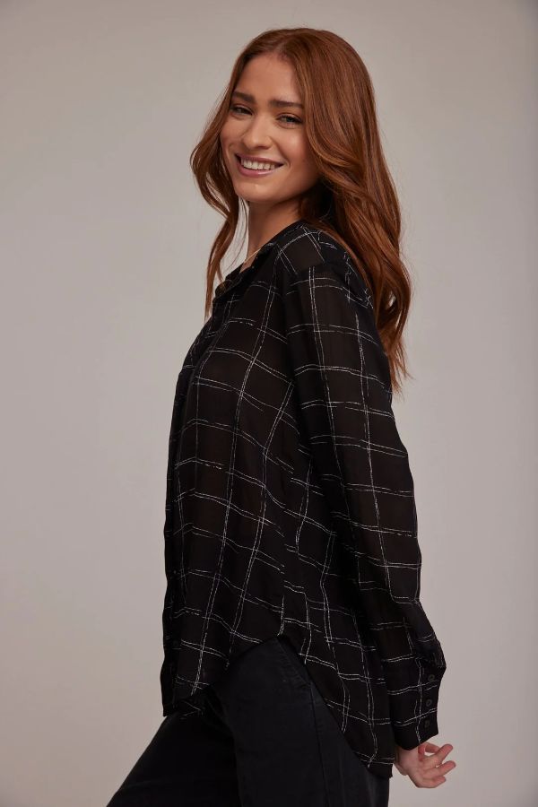 Product photo of Hidden Placket Button Down Shirt-Bella Dahl-Meridian Boutique