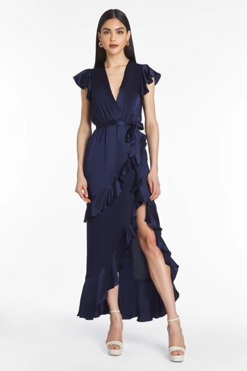 Product photo of Johanna Silk Maxi Dress-Amanda Uprichard-Meridian Boutique