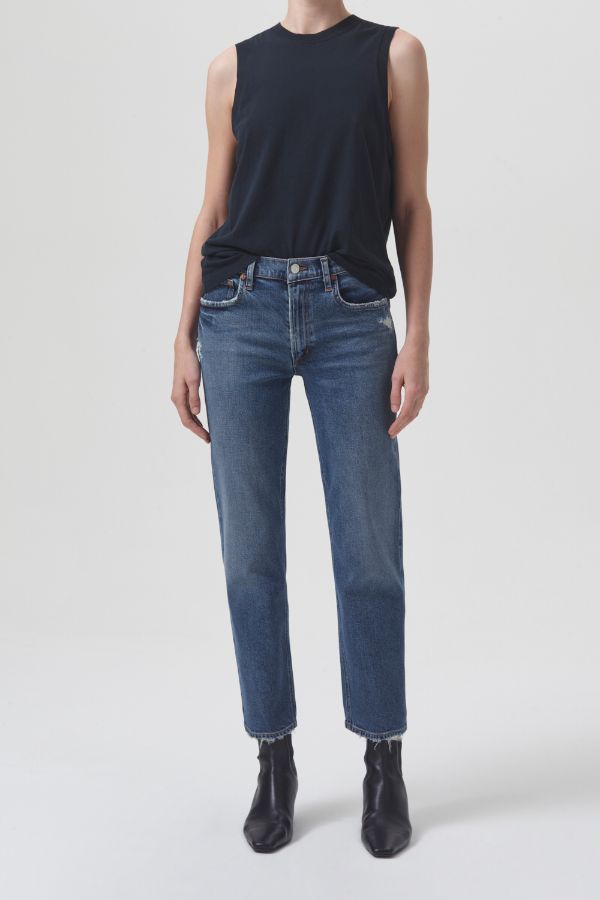 Product photo of Kye Mid Rise Straight Crop Jean-AGOLDE-Meridian Boutique