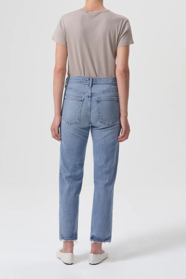 Product photo of Kye Mid Rise Straight Crop Stretch Jean-AGOLDE-Meridian Boutique