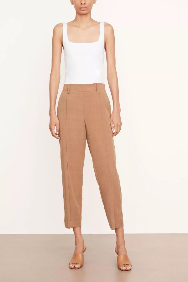 Product photo of Mid-Rise Pleated Pull-On Pant-Vince-Meridian Boutique