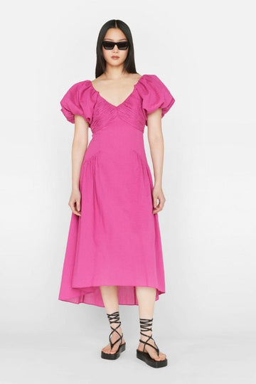 Product photo of Puff Sleeve Dress-Frame-Meridian Boutique
