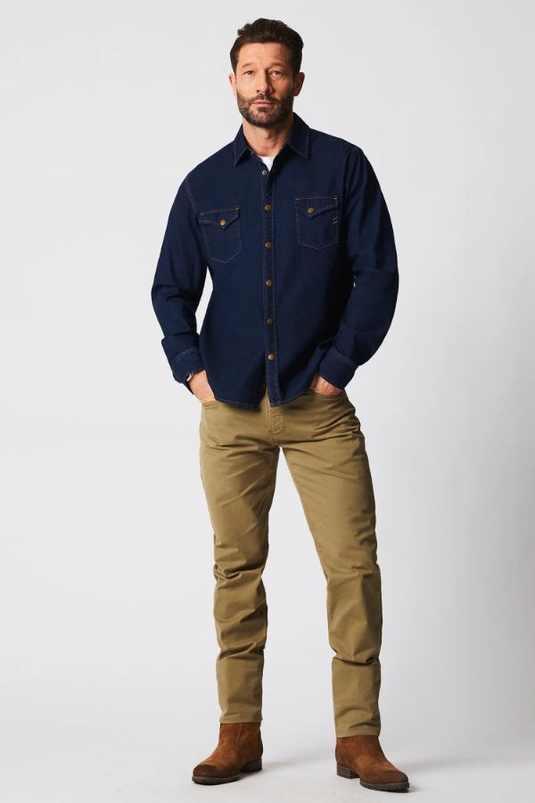 Product photo of Shoals Denim Shirt-Billy Reid-Meridian Boutique