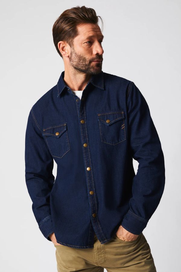 Product photo of Shoals Denim Shirt-Billy Reid-Meridian Boutique