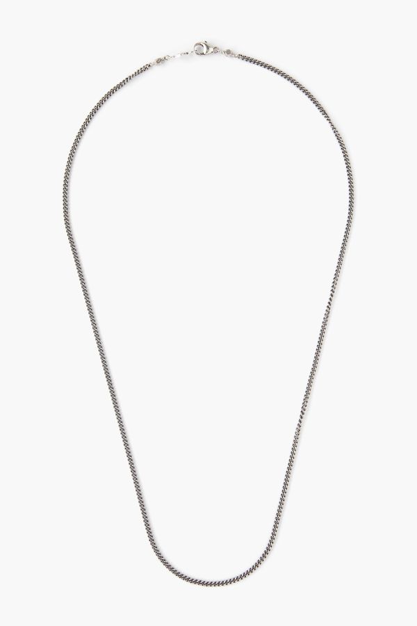 Product photo of Sterling Silver Delicate Curb Chain Necklace-Chan Luu-Meridian Boutique