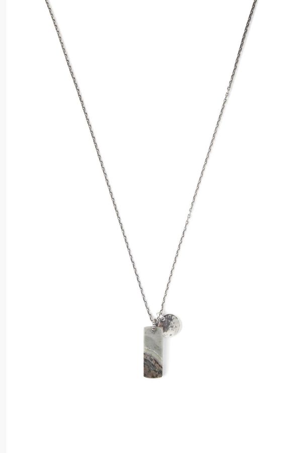 Product photo of Sterling Silver & Jasper Pendant Necklace-Chan Luu-Meridian Boutique