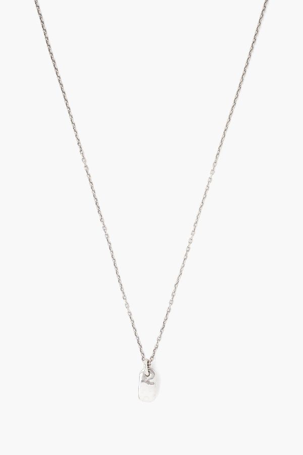 Product photo of Sterling Silver Rectangular Pendant Necklace-Chan Luu-Meridian Boutique