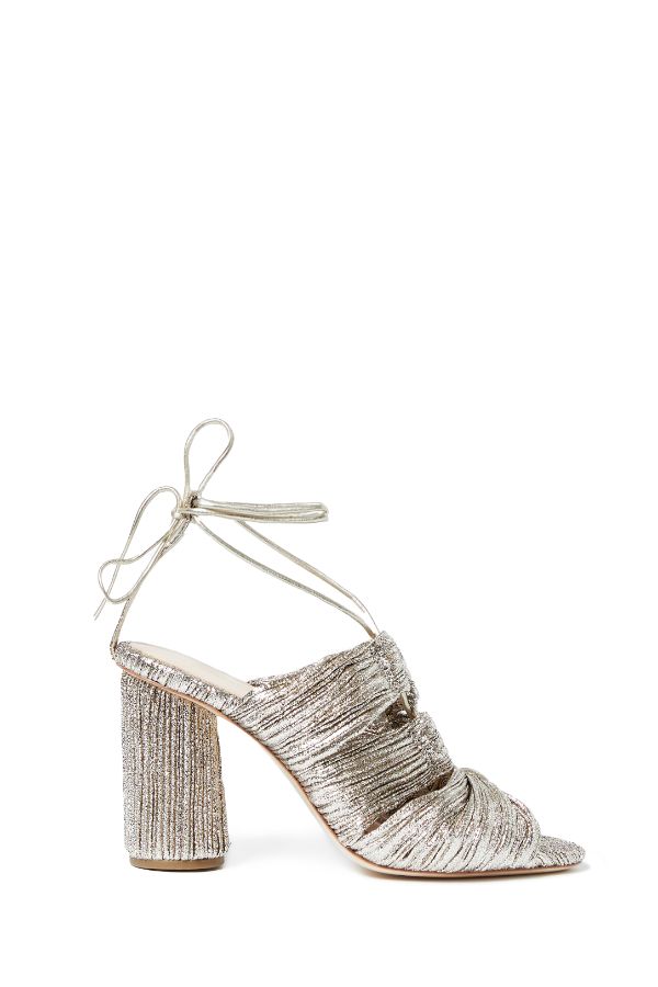 Product photo of Teresa Pleated Lace Up High Heel Sandal-Loeffler Randall-Meridian Boutique