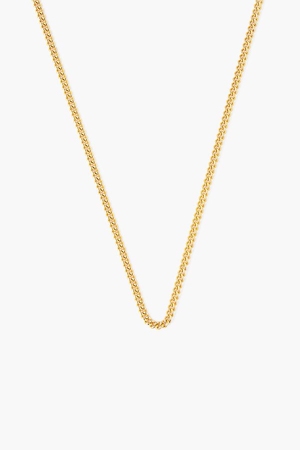 Product photo of Yellow Gold Delicate Curb Chain Necklace-Chan Luu-Meridian Boutique