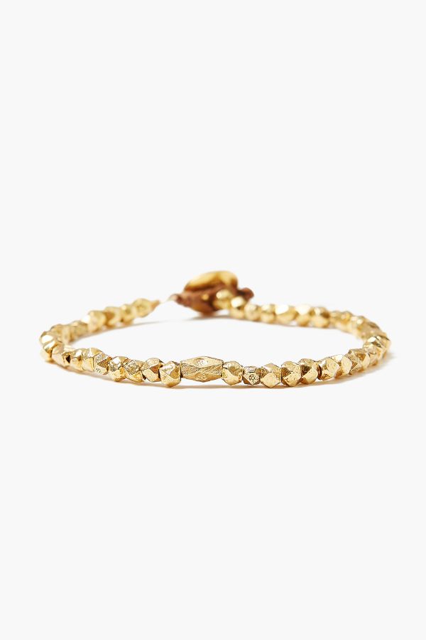 Product photo of Yellow Gold Nugget Bracelet-Chan Luu-Meridian Boutique